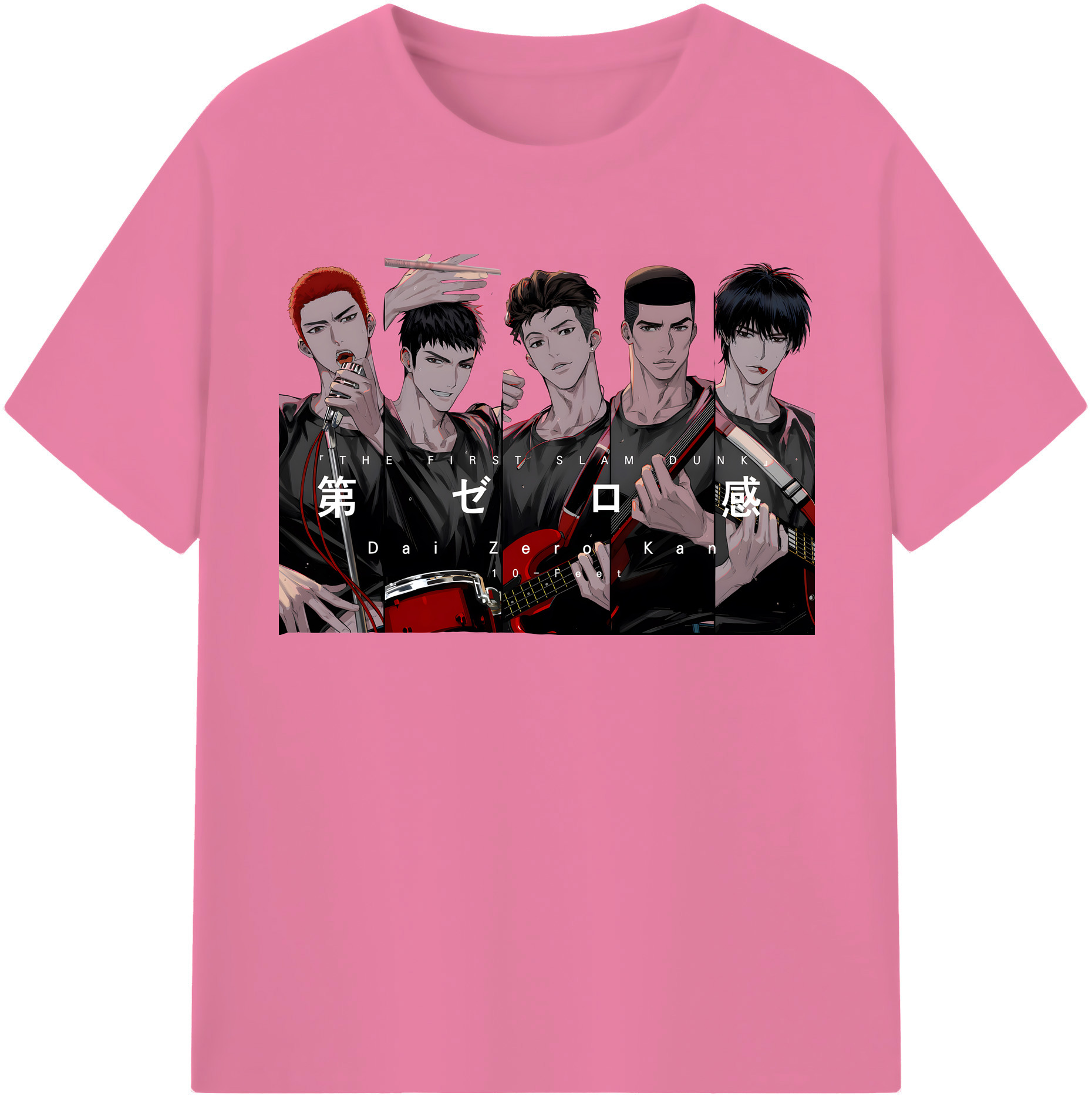 SLAM DUNK／スラムダンク 綿100％半袖Tシャツ（フロントプリント）